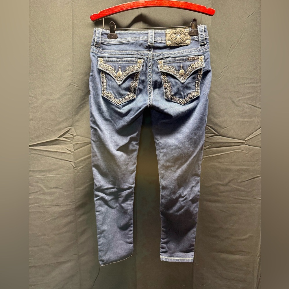 EUC Miss Me Blue Ankle Skinny Jeans sz 28 (15am)